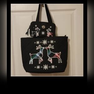 Vera Bradley Reindeer Purse/Bag & Wallet